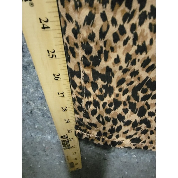 Terra & Sky Core Straight Leg‎ Demin Leopard Size 16W High Rise - Picture 6 of 8